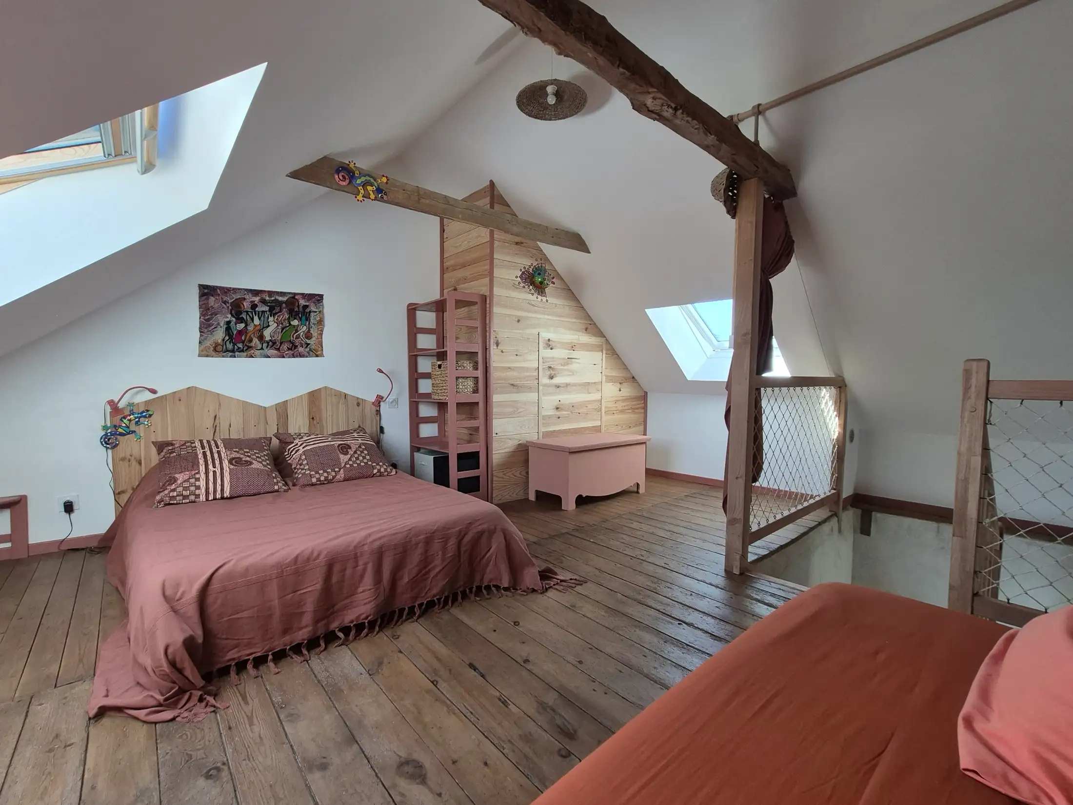 Une chambre du gîte, au deuxième étage