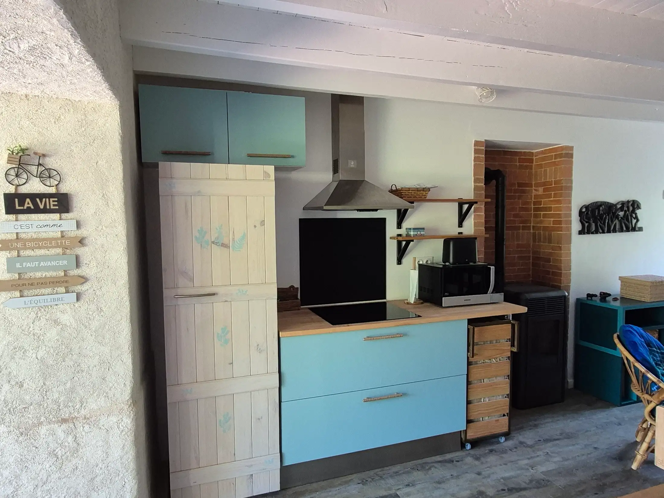 La cuisine équipée du gîte
