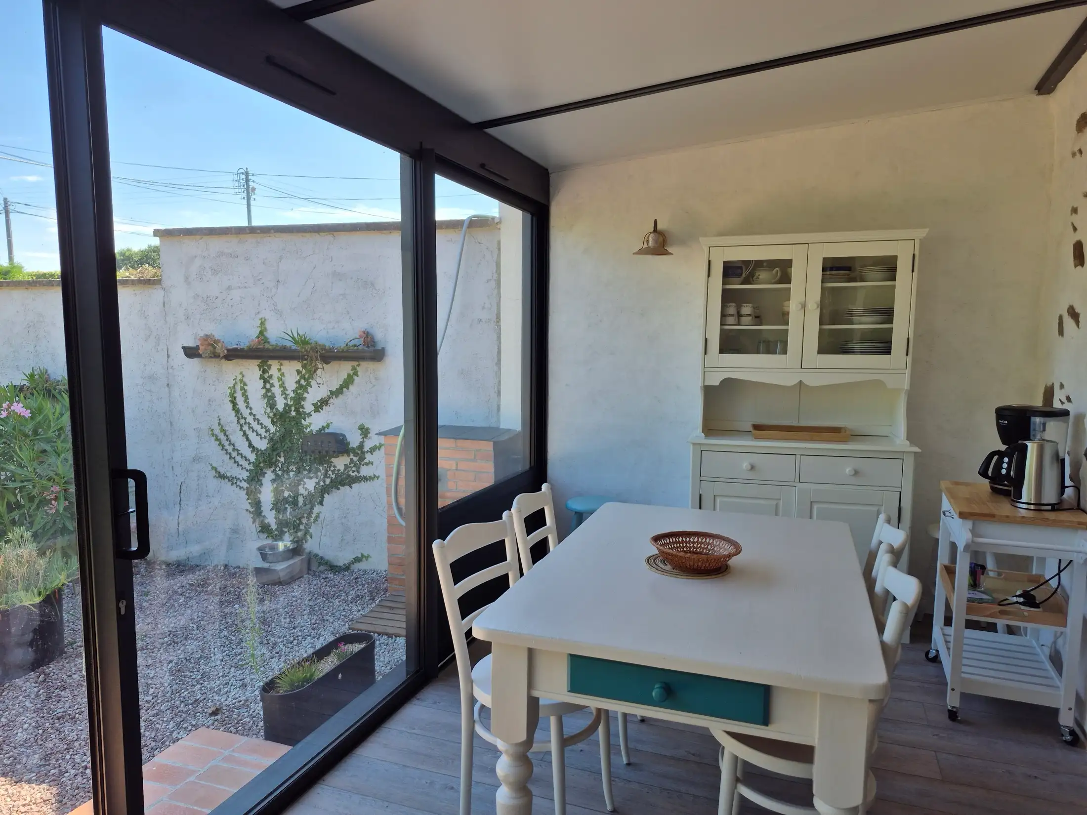 La véranda du gîte