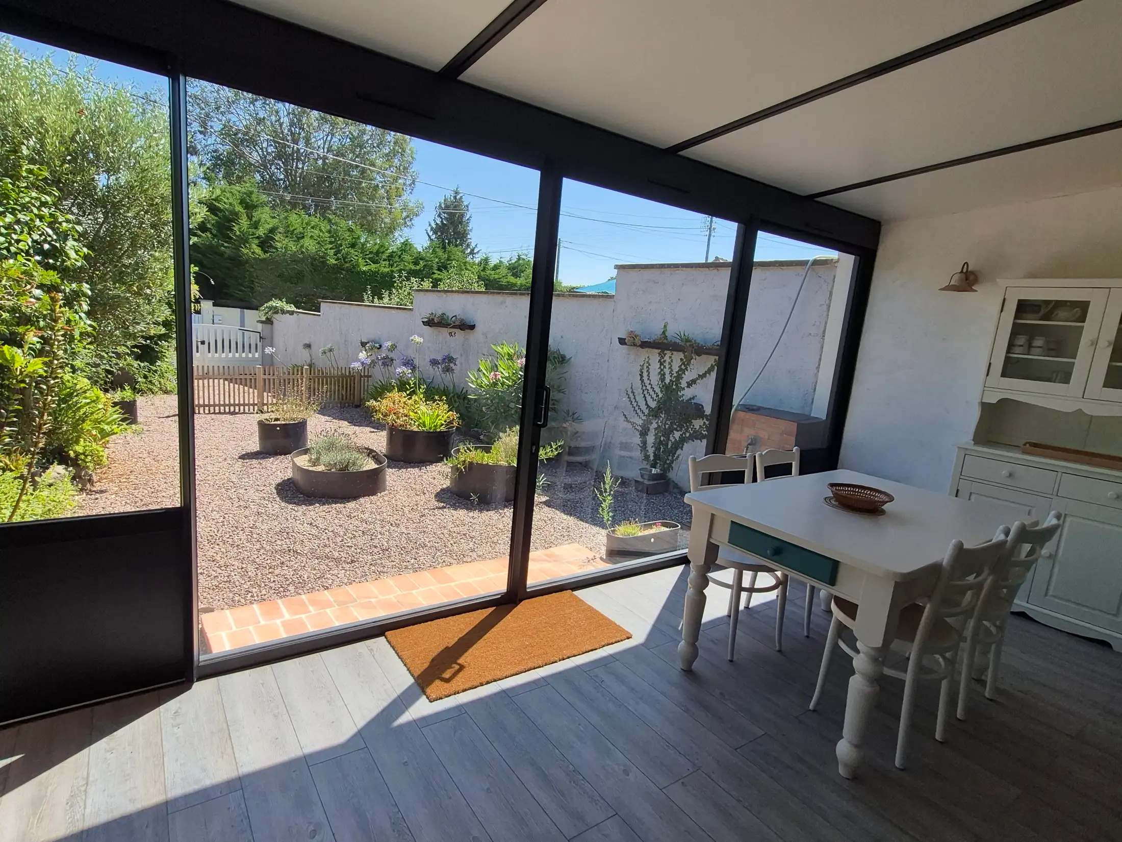 La véranda du gîte